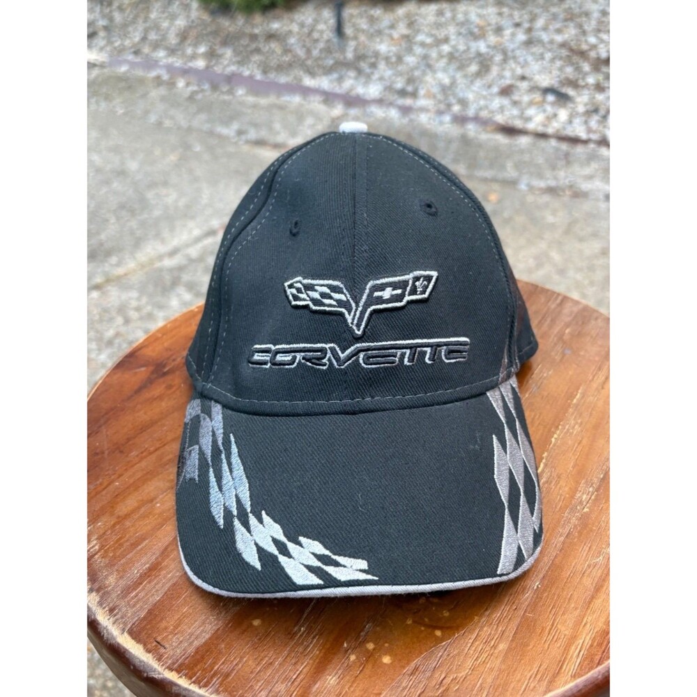 Center Stage Headwear Corvette C6 Baseball Cap OS Black Cotton